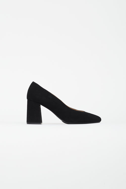 Sézane Black Alice Suede Heel