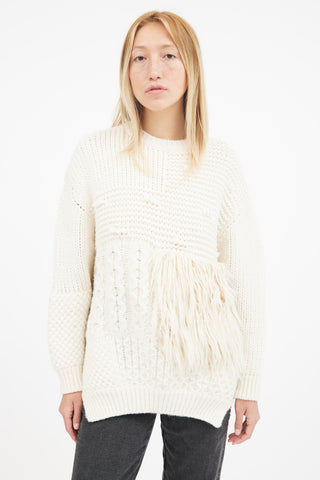 Simone Rocha Cream Knit Sweater