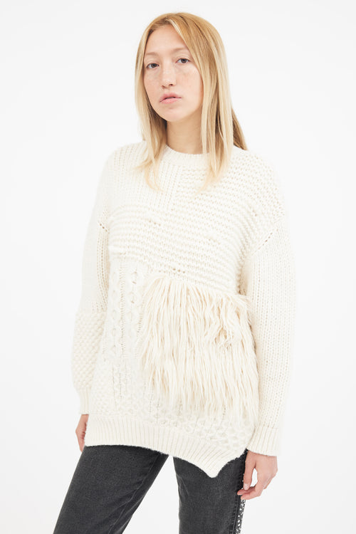 Simone Rocha Cream Knit Sweater