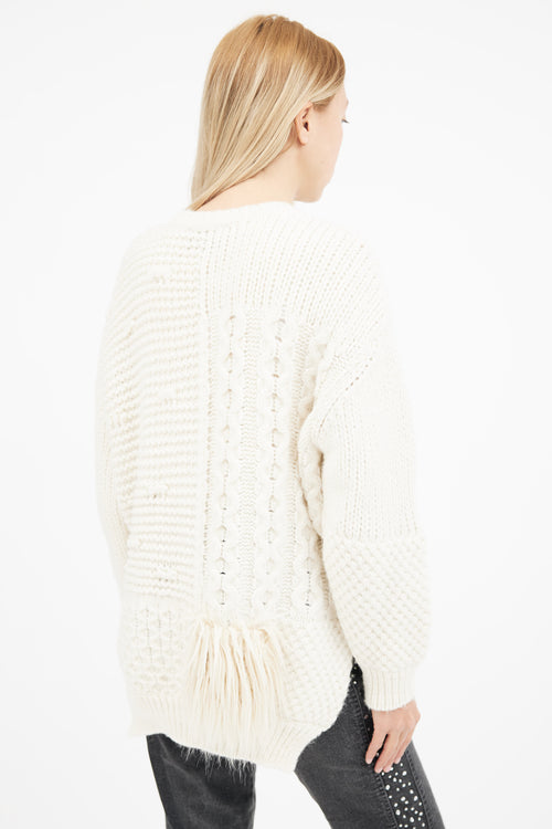 Simone Rocha Cream Knit Sweater