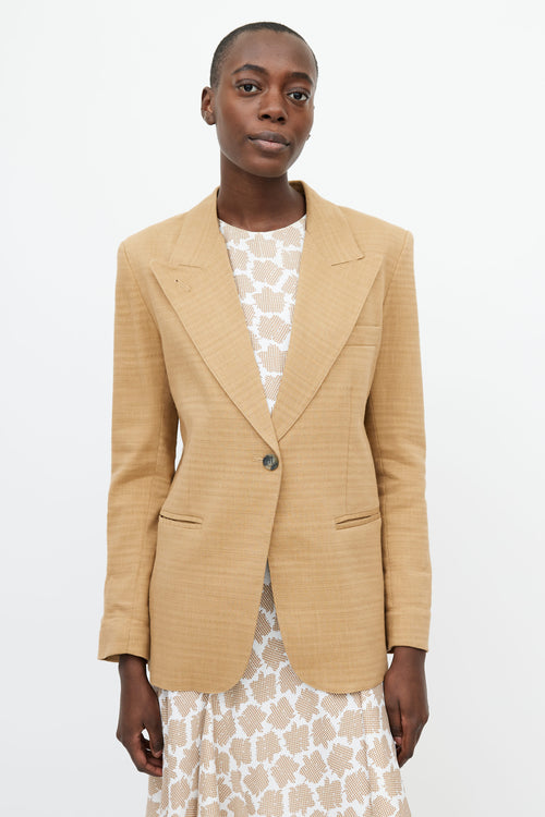 Smythe Brown Linen Blazer