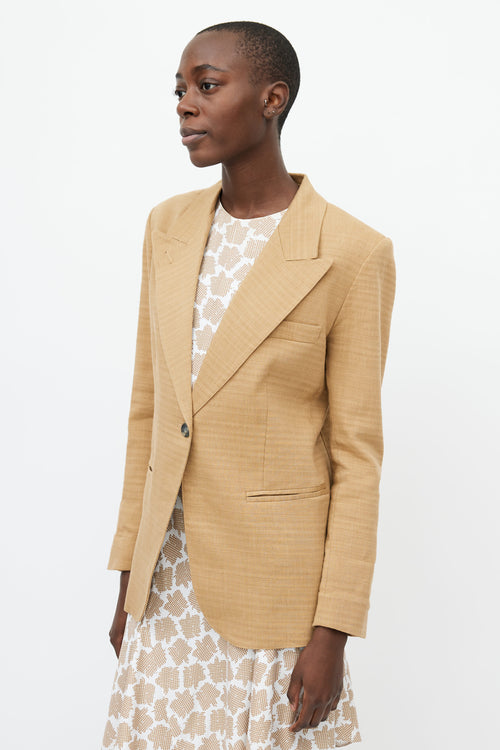 Smythe Brown Linen Blazer