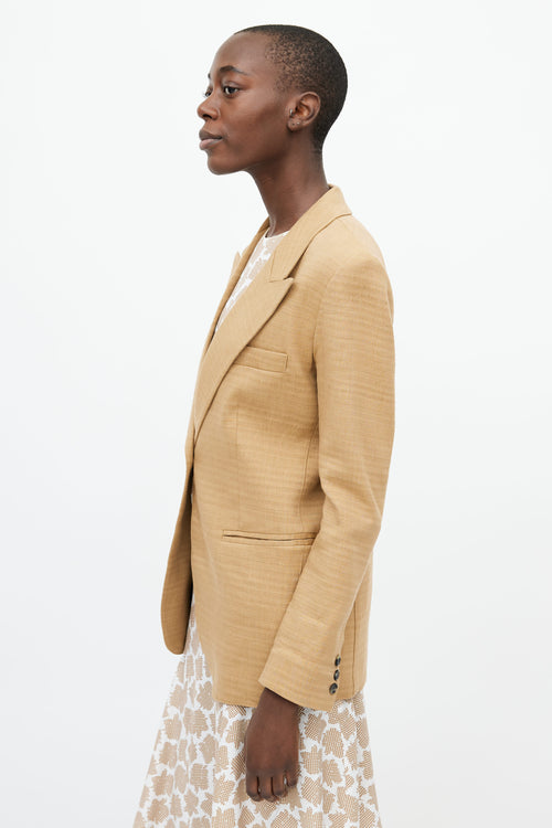 Smythe Brown Linen Blazer