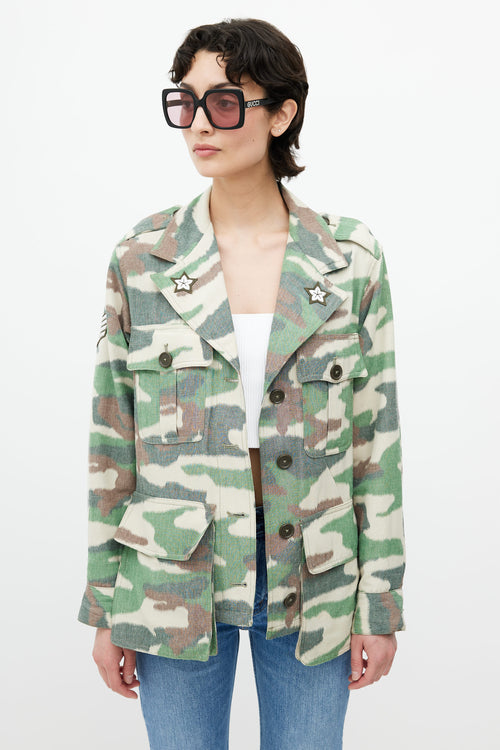 Smythe Green Camo Patch Shirt