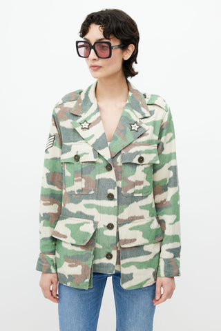 Smythe Green Camo Patch Shirt