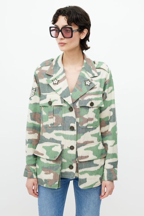 Smythe Green Camo Patch Shirt