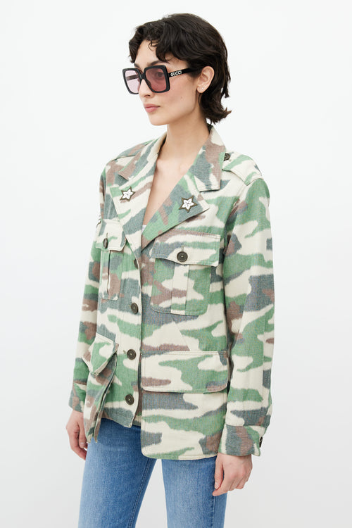 Smythe Green Camo Patch Shirt