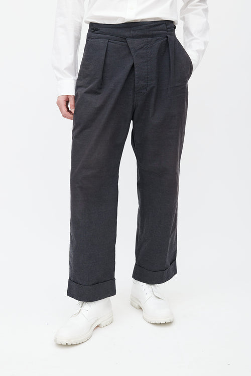 Snow Peak Dark Grey Wide Leg Trouser