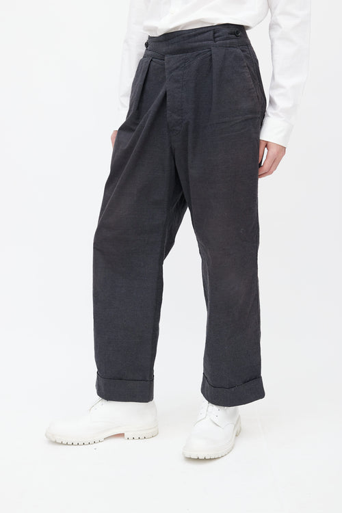 Snow Peak Dark Grey Wide Leg Trouser