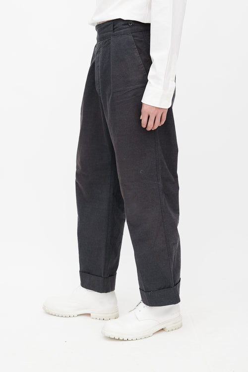 Snow Peak Dark Grey Wide Leg Trouser