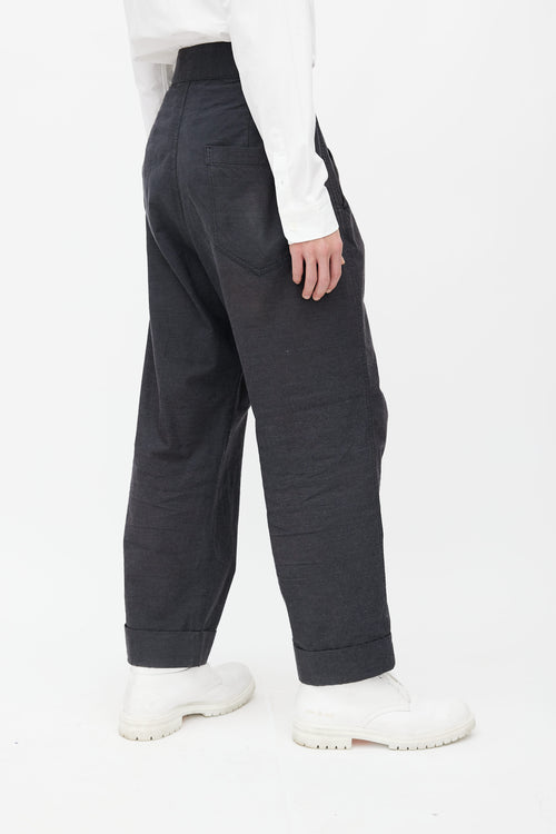 Snow Peak Dark Grey Wide Leg Trouser