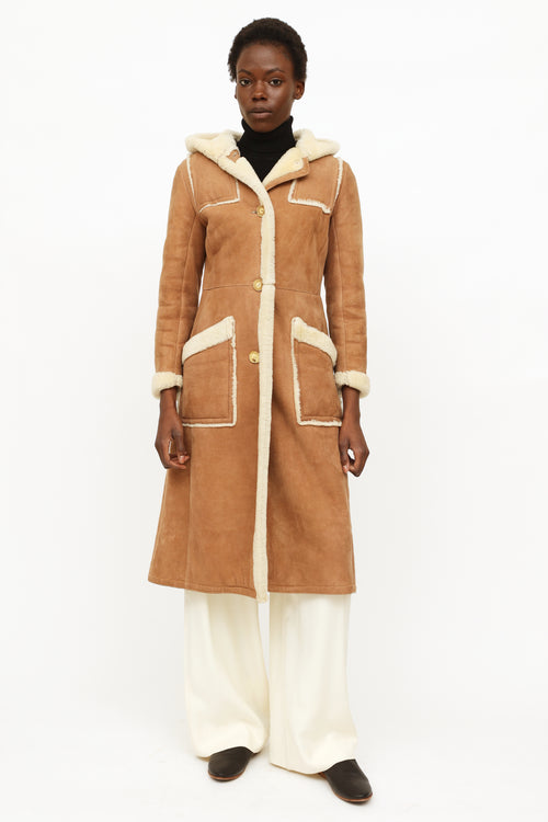 VSP Archive Vintage Tan Shearling Coat