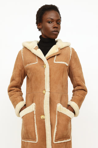 VSP Archive Vintage Tan Shearling Coat