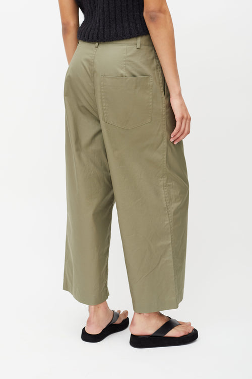 Sofie D
Hoore Olive Green Pleated Wide Leg Trouser