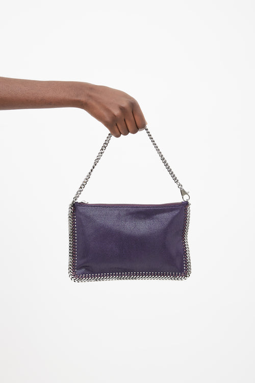 Stella McCartney Purple Mini Falabella  Clutch