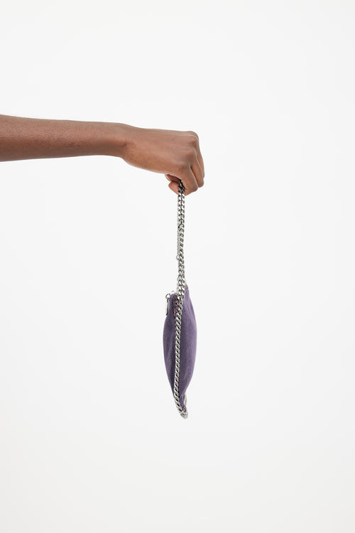 Stella McCartney Purple Mini Falabella  Clutch