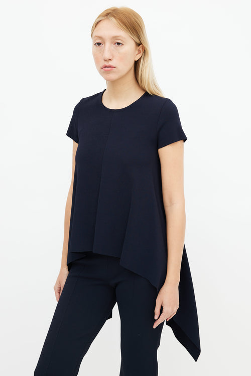 Stella McCartney Navy Asymmetrical Top 
Trouser Set