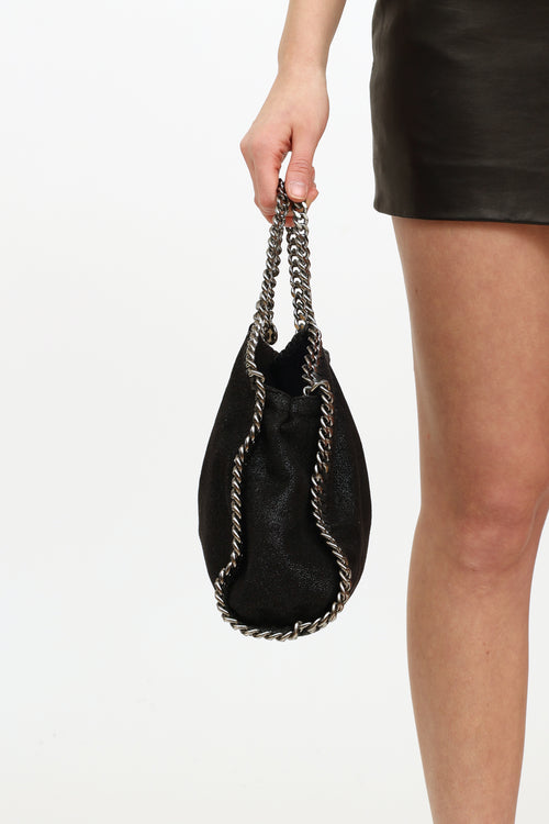 Stella McCartney Black Mini Falabella Tote Bag