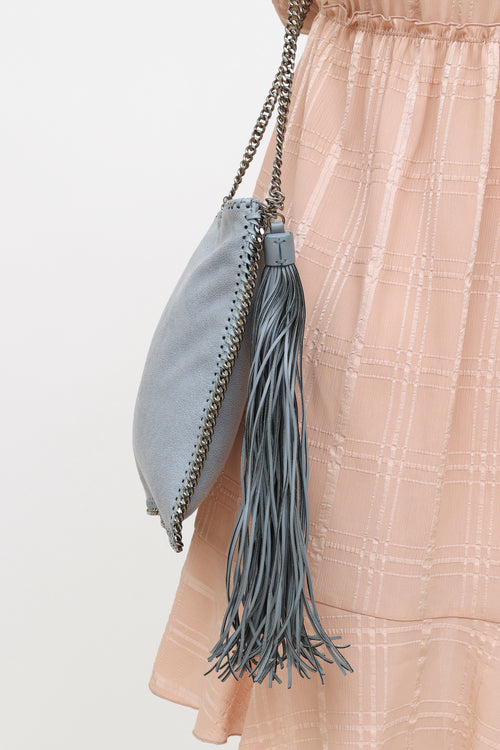 Stella McCartney Blue Falabella Tassel Crossbody Bag