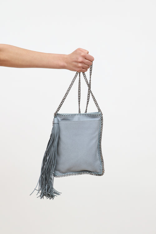 Stella McCartney Blue Falabella Tassel Crossbody Bag