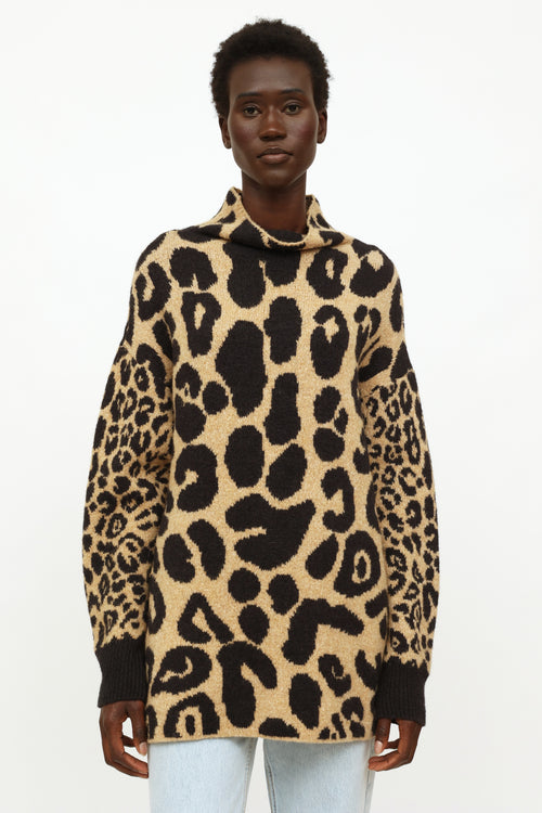 Stella McCartney Brown 
Black Printed Sweater