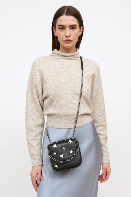 Stella McCartney Black Falabella Star Box Bag