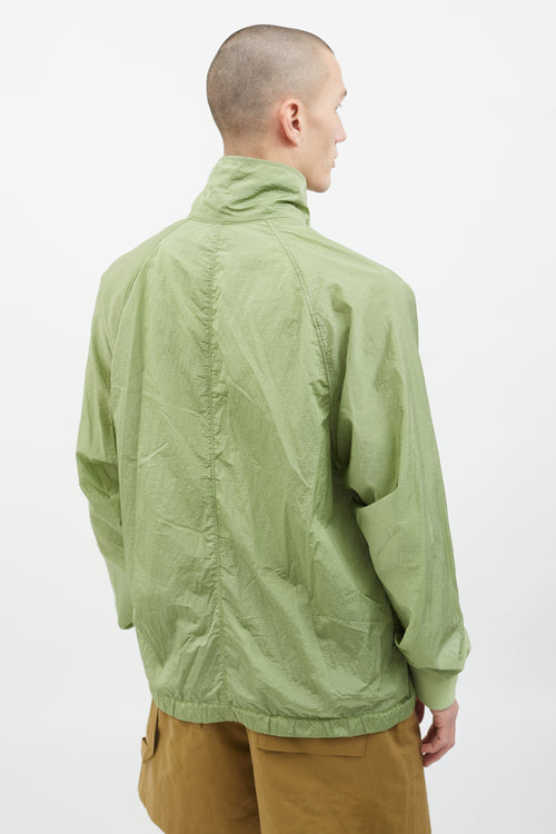 Stone Island Green Nylon Logo Jacket