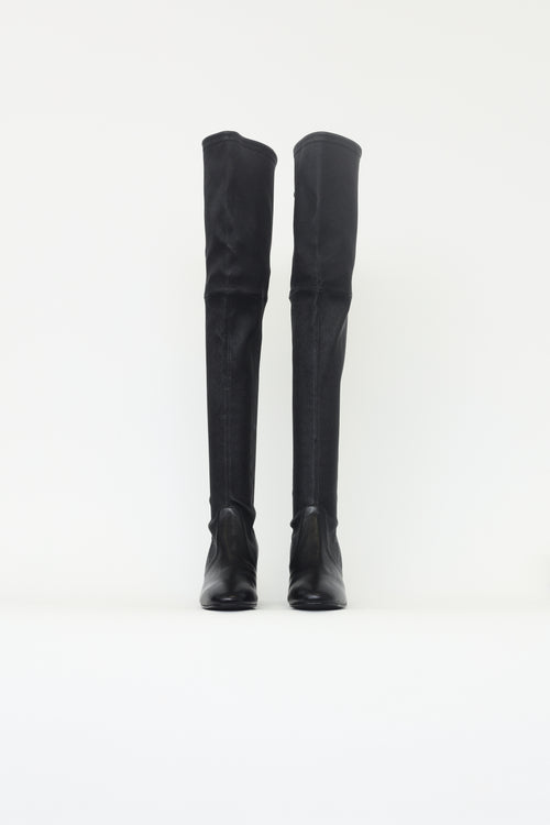 Stuart Weitzman Black Midland Boots