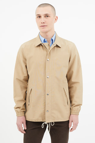 Supreme Beige Waterproof Coach Jacket