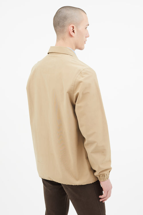 Supreme Beige Waterproof Coach Jacket