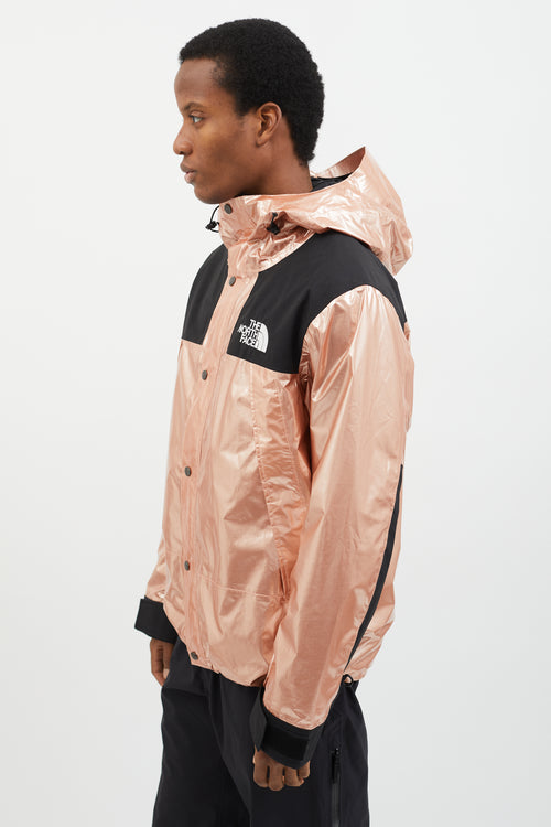 Supreme X North Face 2018 Rose Gold Metallic Mountain Parka