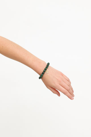 Sydney Evan 14K Gold 
Diamond Malachite Bracelet