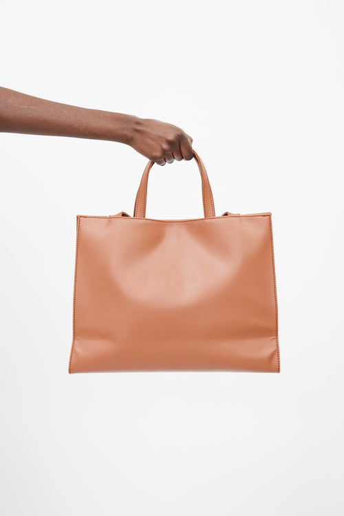 Telfar Brown Medium Shopping Bag