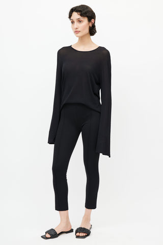 The Row Black Seamed Legging