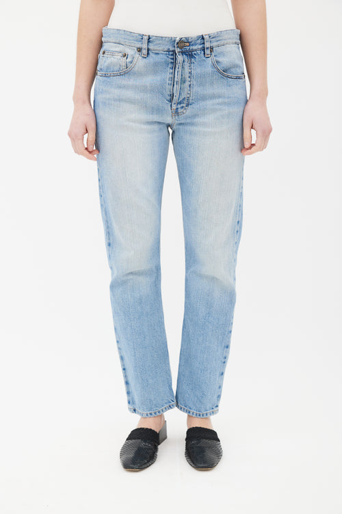 The Row Light Blue Straight Leg Jeans