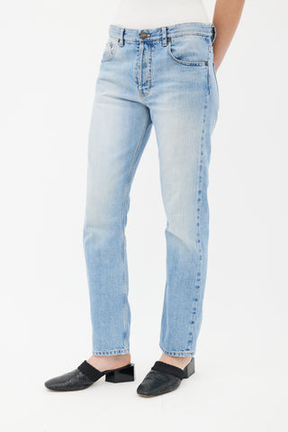 The Row Light Blue Straight Leg Jeans