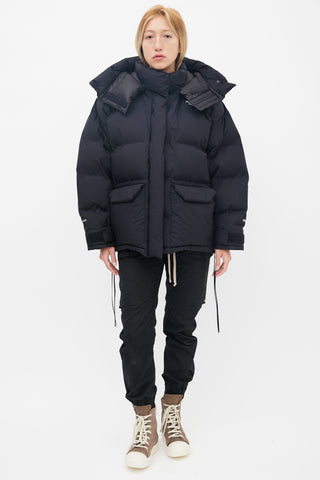 The North Face x HYKE FW 2019 Black Hooded Puffer Jacket