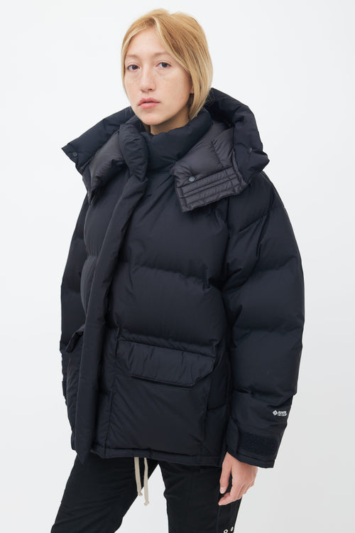 The North Face x HYKE FW 2019 Black Hooded Puffer Jacket