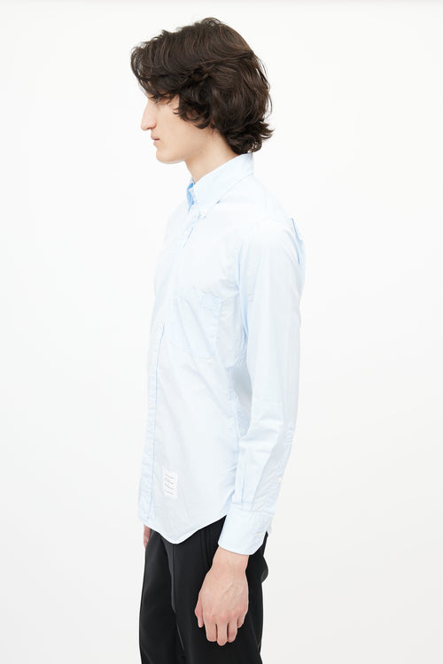 Thom Browne Blue Poplin Shirt