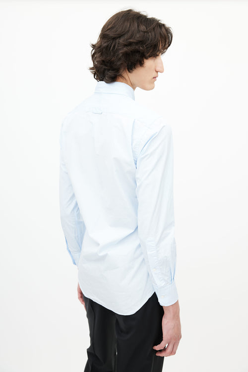 Thom Browne Blue Poplin Shirt