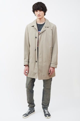 Tiger of Sweden Beige Nylon Bruiser Trench Coat