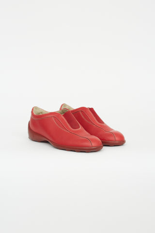 Tod
s Kids Red Leather Loafer