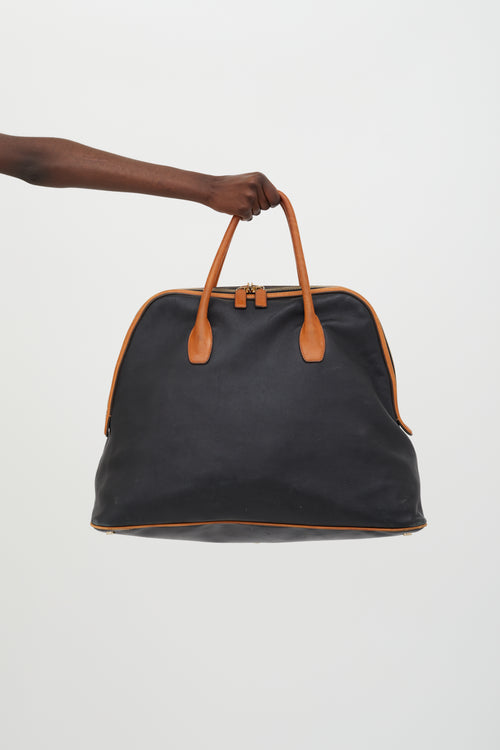 Tom Ford Black 
Brown Large Weekender Bag