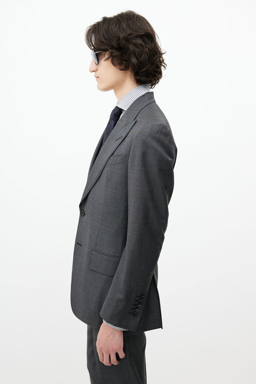 Tom Ford Grey Wool Three Piece Suit