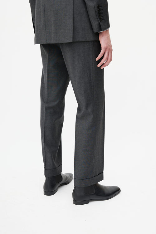 Tom Ford Grey Wool Three Piece Suit