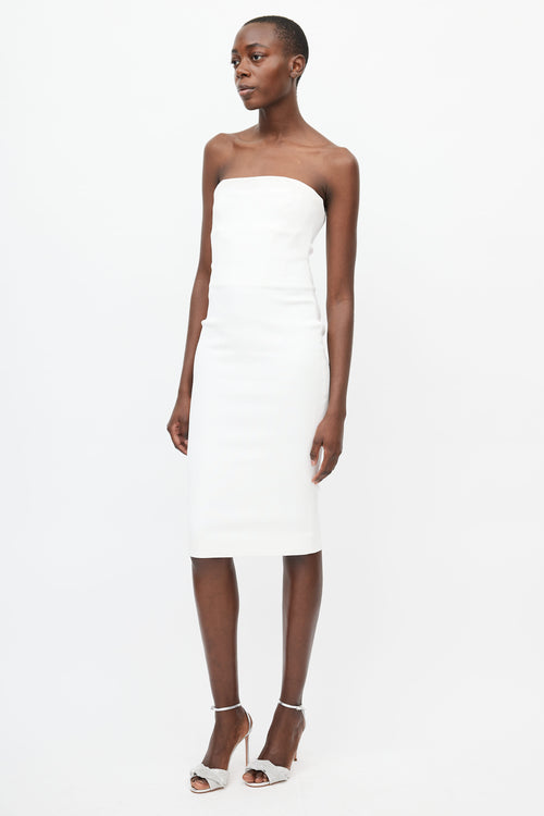 Tom Ford White Textured Woven Dress Suit