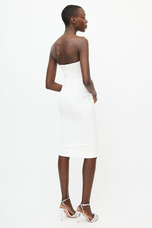 Tom Ford White Textured Woven Dress Suit