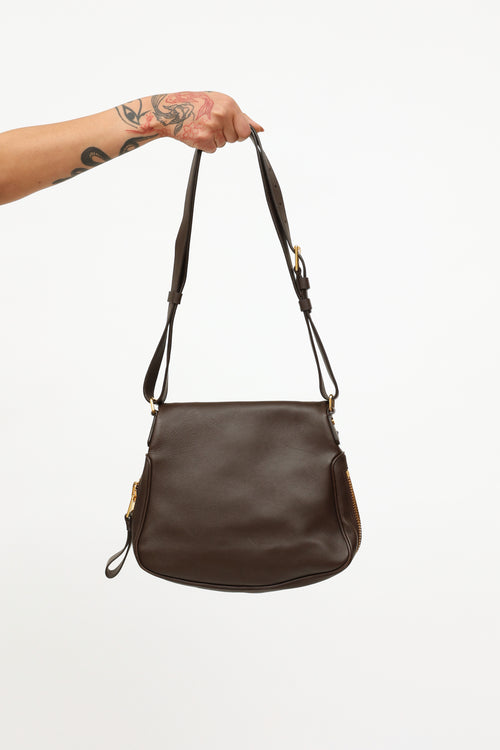 Tom Ford Brown Leather Jennifer Bag