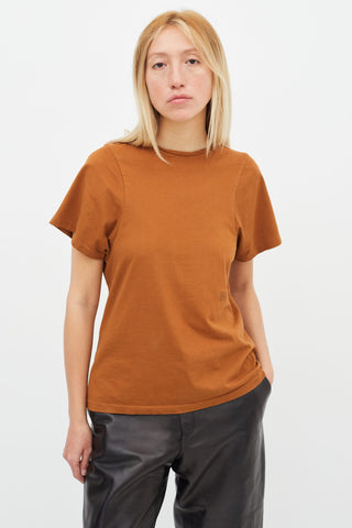 Totême Brown Short Sleeve T-Shirt