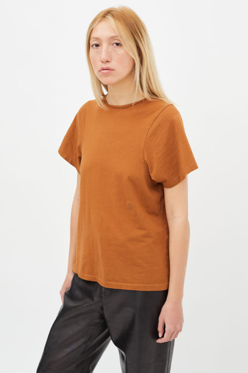 Totême Brown Short Sleeve T-Shirt